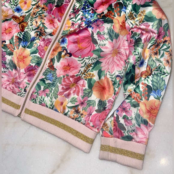 H&M + Angela McKay satin floral bomber jacket - Picture 2 of 5